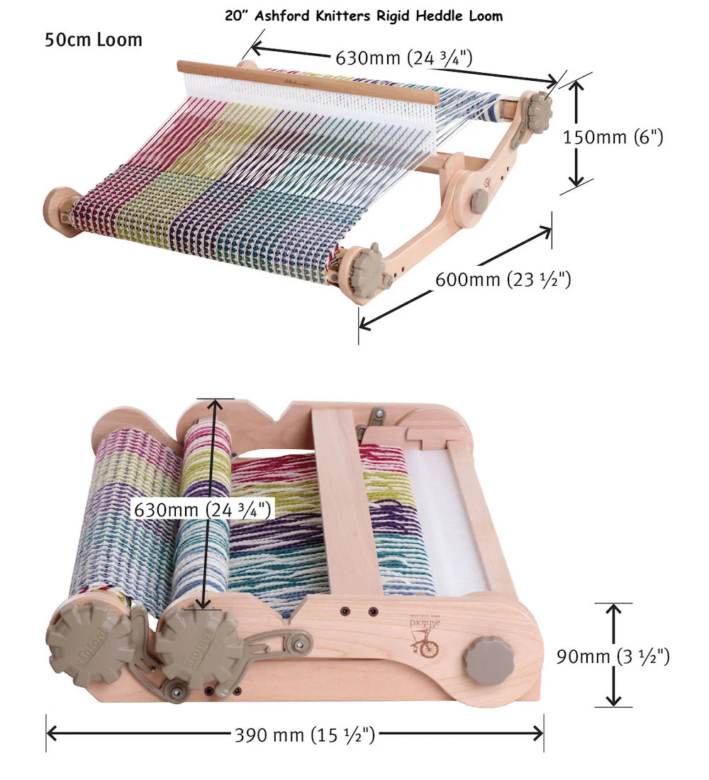 Ashford Knitter's Rigid Heddle Folding Loom - Fiber to Yarn